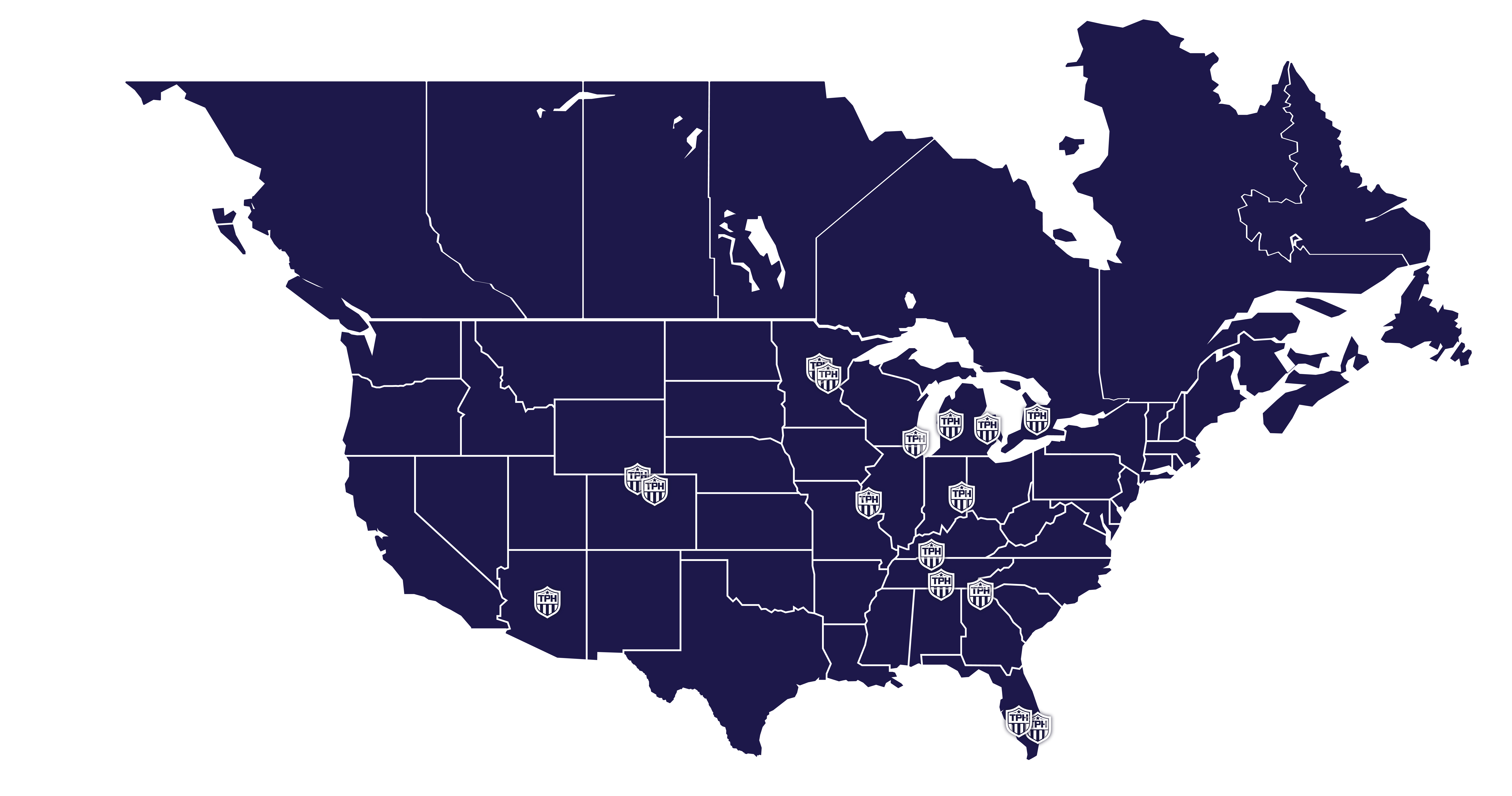 TPH Locations Map